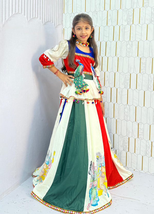 MAYUR -Cotton Lehenga Choli Set
