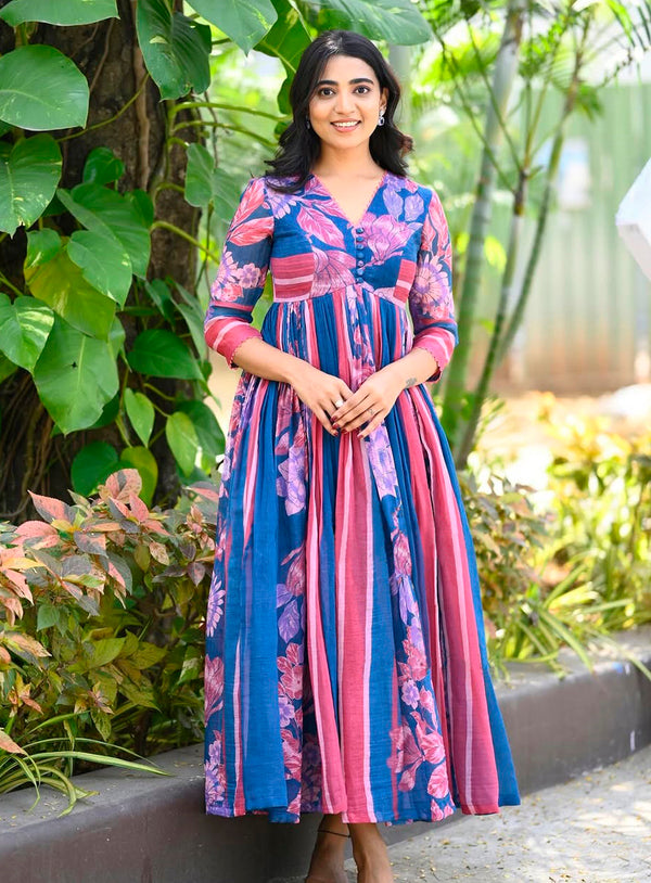 Kia - Anarkali-Long western gown