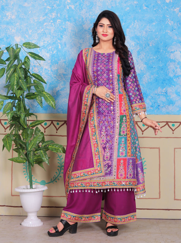 LAIKK HEAVY FANCY PLAZZO PAIR WITH DUPATTA SET