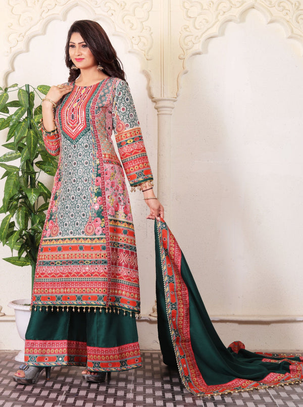 NURANI HEAVY FANCY PLAZZO PAIR WITH DUPATTA SET