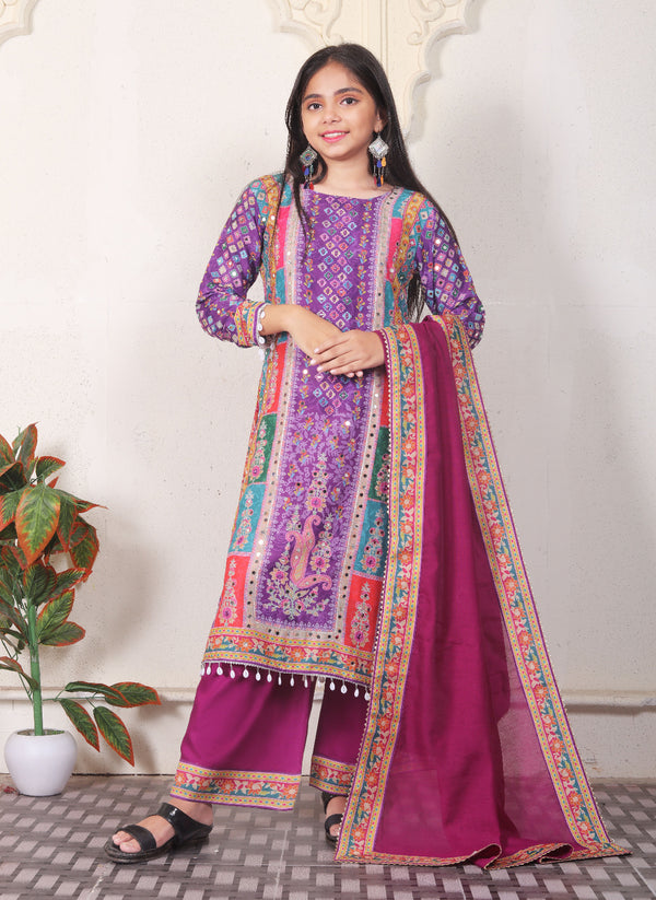 AKKIYA-3 HEAVY FANCY CHILDREN PAIR WITH DUPATTA SET