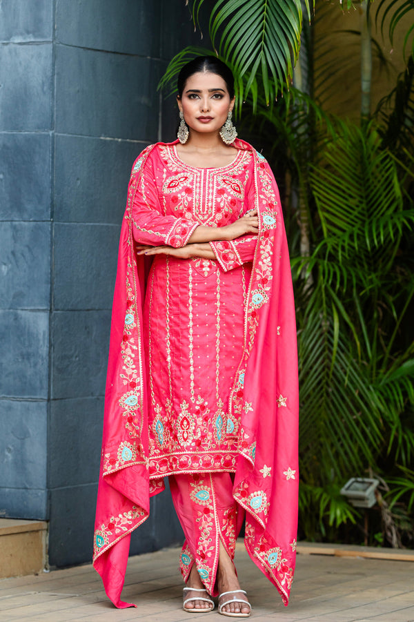 NIVA HEAVY FANCY SUIT PAIR WITH DUPATTA SET